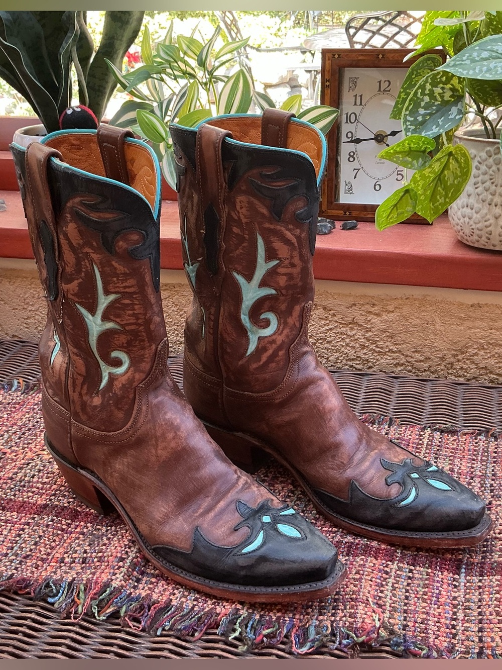 Lucchese 1883 Women’s Snip Toe Cowboy Boots N464754 US size 8B